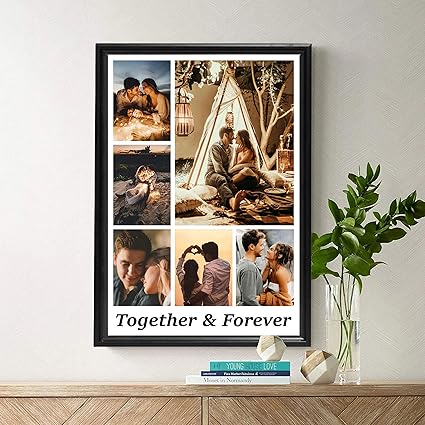 Couple Collage Photo Frame | Personalized Love Memory Frame