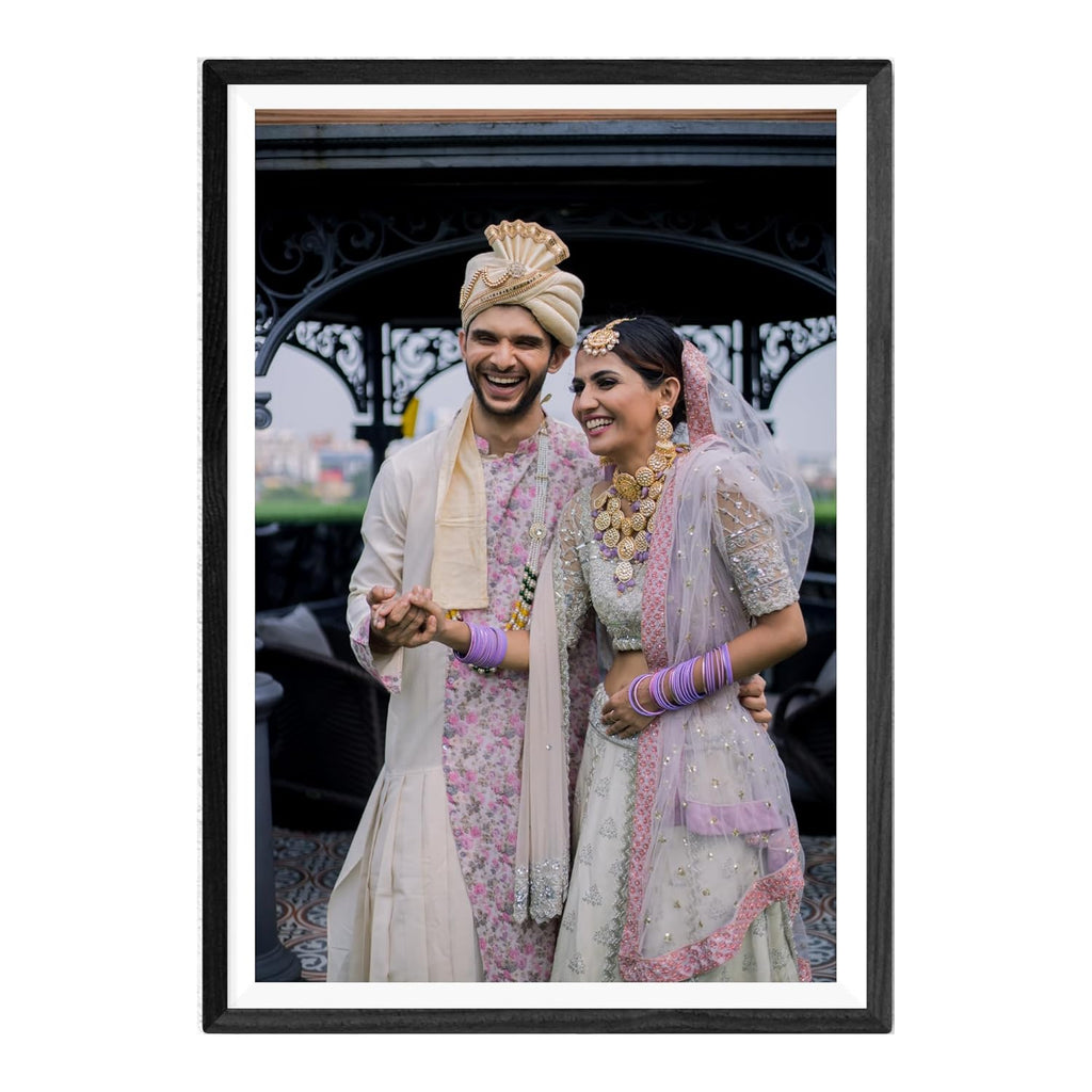 Wedding Couple Photo Frame 12x18 Inch | Premium Black Frame | Wall Decor & Gift