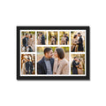 Premium Collage Photo Frame 18x12 Inch | Multi Photo Wall Frame | Black Border
