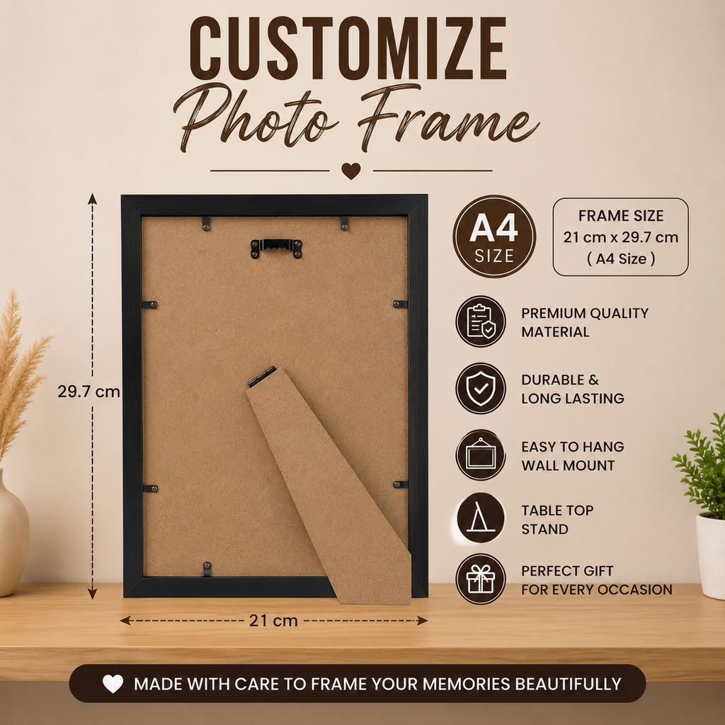 Customized Wall Frame Set|Personalized Picture Frames for Friends, Family & Memories