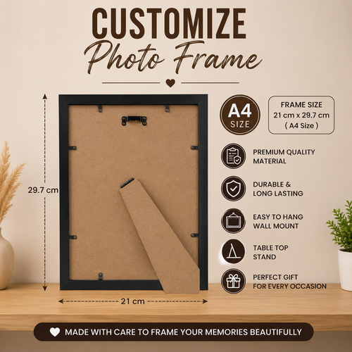 Customized Wall Frame Set|Personalized Picture Frames for Friends, Family & Memories